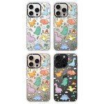 Dinosaur Land Clear Phone Case for iPhone 16 Pro