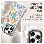 Dinosaur Land Clear Phone Case for iPhone 16 Pro