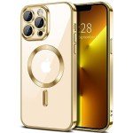 Hython Magnetic Clear iPhone 13 Pro Case - Gold