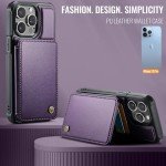 iPhone 13 Pro Wallet Case with Kickstand, Purple