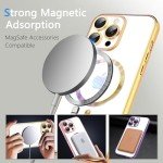 Clear Magnetic iPhone 13 Pro Case - Gold