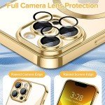 Hython Magnetic Clear iPhone 13 Pro Case - Gold