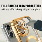 Clear Magnetic iPhone 13 Pro Case - Gold