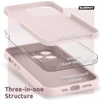 Surphy iPhone 13 Pro Liquid Silicone Case, Pink Sand