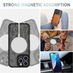 AIGOMARA iPhone 16 Pro Floral MagSafe Case