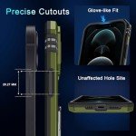 iPhone 13 Pro Max Case with Slide Cover - Olive Green