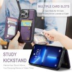 Vinich iPhone 13 Pro Max Wallet Case - Purple