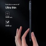 TORRAS Ultra-Thin Black Case for iPhone 13 Pro Max