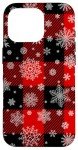 iPhone 16 Pro Snowflake Winter Plaid Phone Case