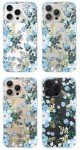 Blue Floral iPhone 16 Pro Case for Women