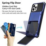 Vofolen Navy Wallet Case for iPhone 13 Pro Max
