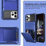 Vofolen Navy Wallet Case for iPhone 13 Pro Max