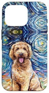 Goldendoodle Starry Night iPhone 16 Pro Case