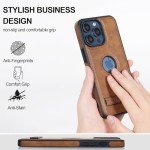 KSELF Slim Leather Case with Kickstand for iPhone 13 Pro Max