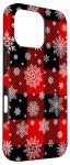 iPhone 16 Pro Snowflake Winter Plaid Phone Case