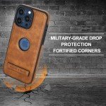 KSELF Slim Leather Case with Kickstand for iPhone 13 Pro Max