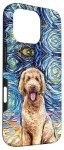 Goldendoodle Starry Night iPhone 16 Pro Case