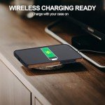 KSELF Slim Leather Case with Kickstand for iPhone 13 Pro Max