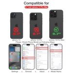 KSELF Slim Leather Case with Kickstand for iPhone 13 Pro Max