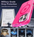 Hot Pink Slim iPhone 16 Pro Case with MagSafe