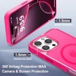 Hot Pink Slim iPhone 16 Pro Case with MagSafe