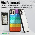 5-Pack INNOSUB Sublimation Blanks Phone Cases for iPhone 16 Pro