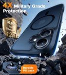 TORRAS Magnetic Shockproof iPhone 16 Case - Black