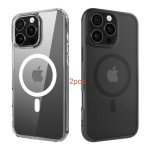 ANEWSIR iPhone 16 Pro Case - Clear & Matte Black