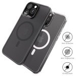 ANEWSIR iPhone 16 Pro Case - Clear & Matte Black