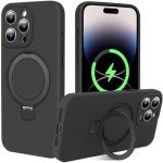 MKWEN iPhone 16 Pro Silicone Case with Stand