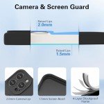 MKWEN iPhone 16 Pro Silicone Case with Stand