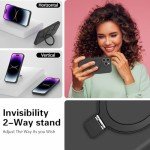 MKWEN iPhone 16 Pro Silicone Case with Stand