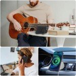 MKWEN iPhone 16 Pro Silicone Case with Stand