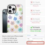 Groovy Flower Clear Case for iPhone 16 Pro Max