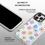 Groovy Flower Clear Case for iPhone 16 Pro Max