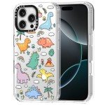 Dinosaur Land iPhone 16 Pro Max Clear Case