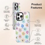 Groovy Flower Clear Case for iPhone 16 Pro Max