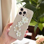 Cute Flower Crossbody Wallet Case for iPhone 16 Pro Max