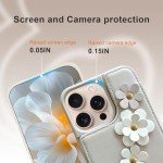 Cute Flower Crossbody Wallet Case for iPhone 16 Pro Max