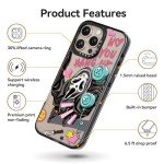 Cute Shockproof iPhone 16 Pro Max Case - Skeleton Design
