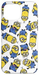 iPhone 16 Pro Max Minions Group Pattern Case