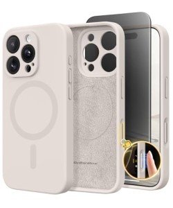 Magnetic Silicone Case for iPhone 16 Pro Max