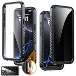Waterproof iPhone 16 Pro Max Case with Privacy Screen