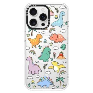 Dinosaur Land Clear Case for iPhone 16 Pro Max
