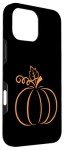 Orange Pumpkin iPhone 16 Pro Max Case for Fall