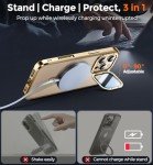 Magnetic iPhone 16 Pro Max Case with Kickstand
