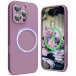 Lilac Purple Liquid Silicone Case for iPhone 16 Pro Max