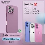Lilac Purple Liquid Silicone Case for iPhone 16 Pro Max