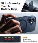 TORRAS Magnetic Shockproof iPhone 16 Case - Black