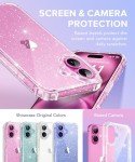 Glitter iPhone 16 Case with Screen & Lens Protectors